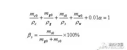 混凝土配合比计算、泵送混凝土现浇施工计算_5