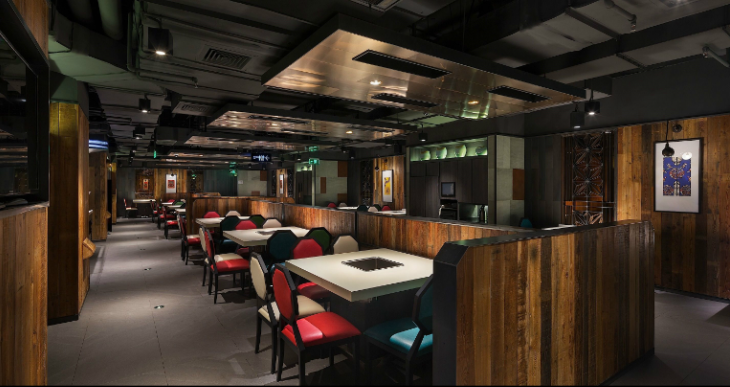 海底捞火锅餐厅室内装修设计实景图（19张）-餐区实景图