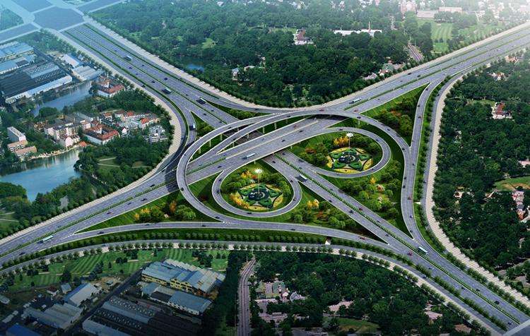 广州城市快速路投标资料下载-城市快速路互通立交工程施工组织设计（172页）