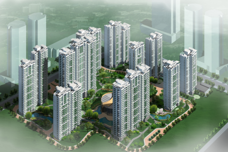 杭州规划方案资料下载-[浙江]萧山新区现代风格居住区规划方案