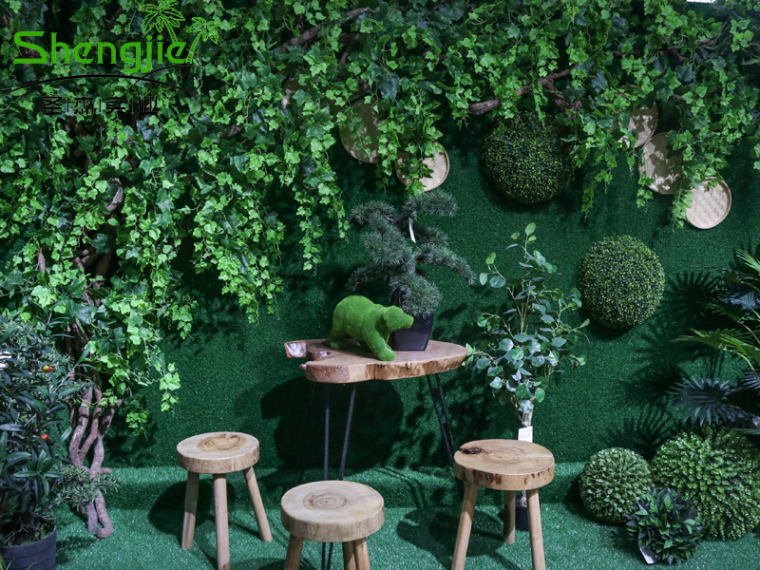 仿真植物绿色植物墙资料下载-与众不同的仿真植物墙