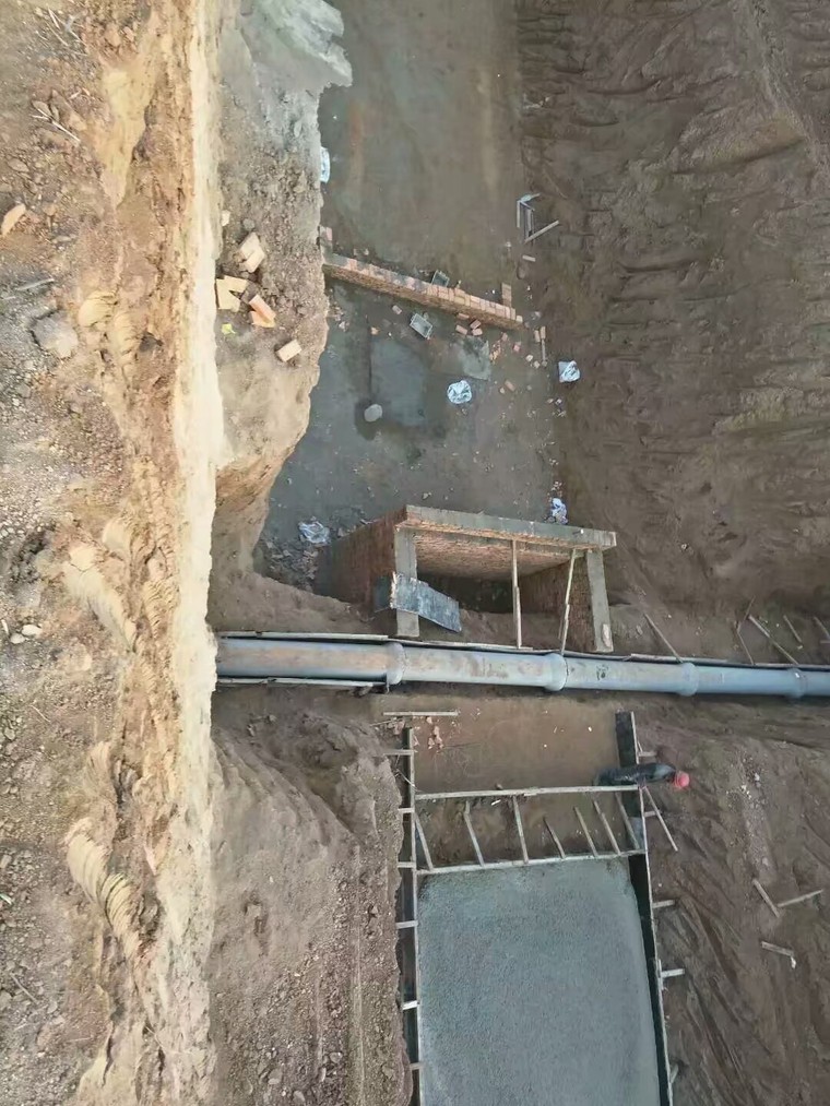 污水管道敷设工程资料下载-蟠龙新区观峰大道污水管道敷设