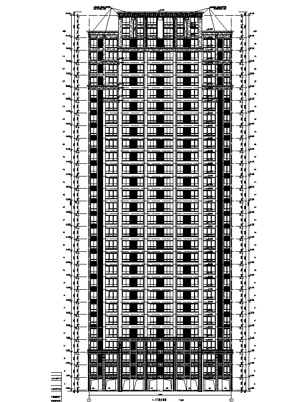 18住宅全套施工图图纸资料下载-[安徽]多栋塔式高层住宅及邻里中心建筑施工图（全套图纸）