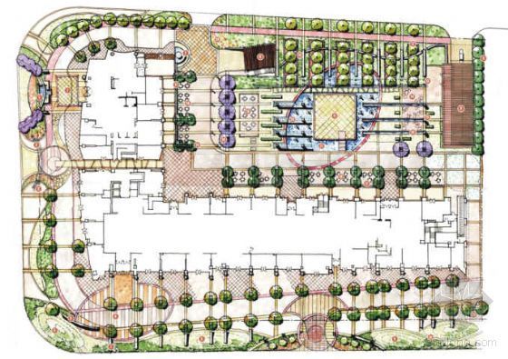 广场酒店商务区景观设计资料下载-[上海]国际商务广场景观设计方案