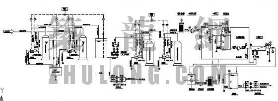 锅炉用水工艺流程图资料下载-二级反渗透工艺流程图