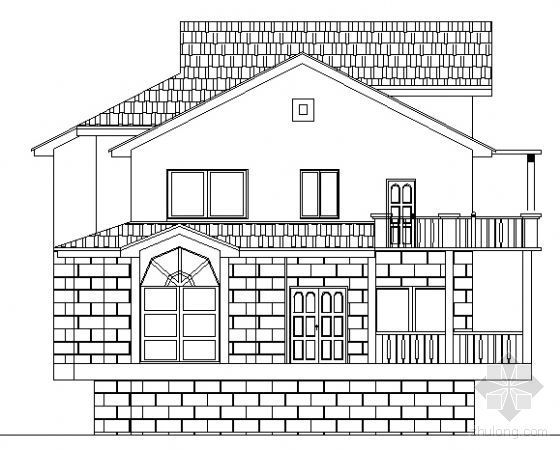 农村三层欧式小别墅图纸资料下载-[福建]某三层小别墅建筑方案图