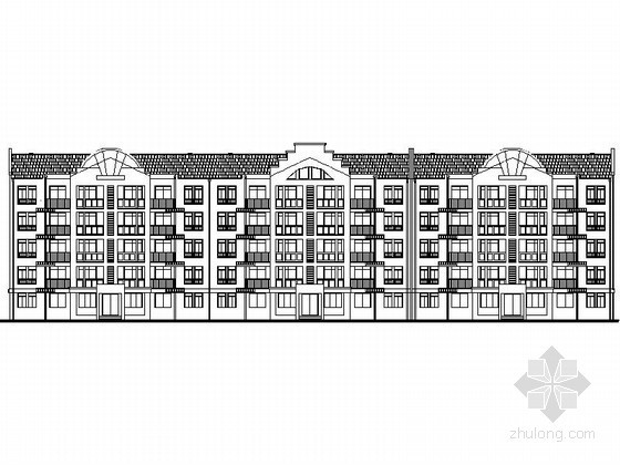 居民区施工图资料下载-[无锡]某居民区五层沿街综合楼建筑施工图（C5号楼）