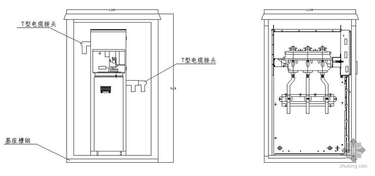 电缆分支箱资料下载-24KV电缆分支箱安装图