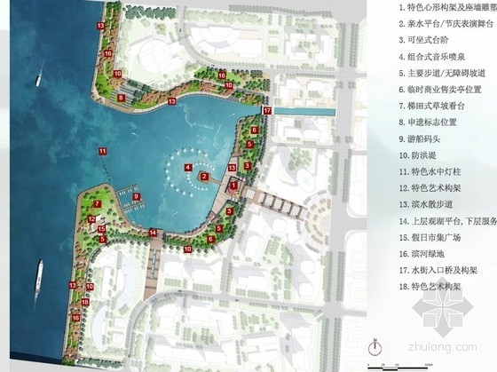 混合式滨水绿地设计资料下载-[扬州]滨水公共绿地景观设计方案