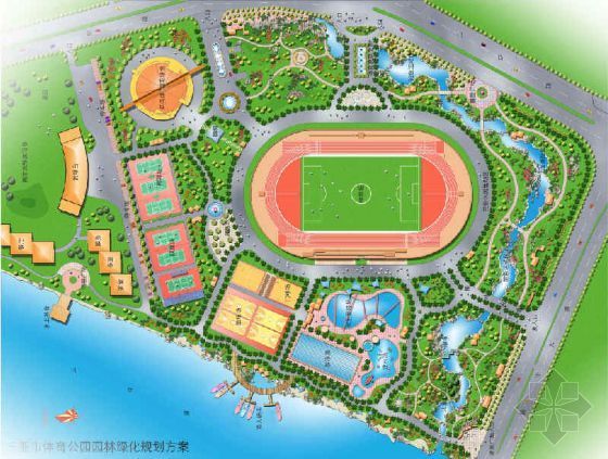 三亚市体育公园景观方案资料下载-海南三亚体育公园园林规划方案