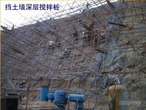 建筑工程地基与基础工程质量验收培训讲义-挡土墙深层搅拌桩 