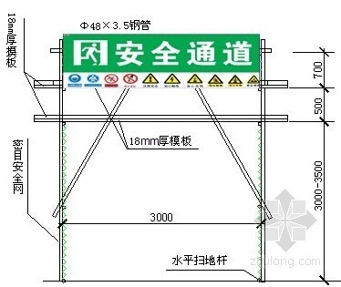 安检通道专项方案资料下载-[上海]深基坑上下临时楼梯通道方案