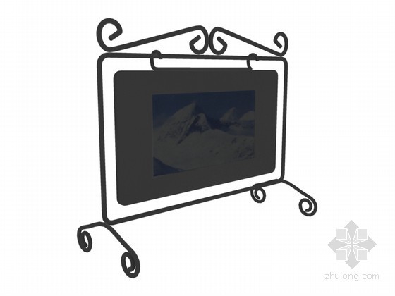 雪景室外建筑资料下载-雪景画3D模型下载