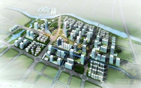广东现代风格商业街规划资料下载-[广东]现代风格金融广场规划设计方案文本