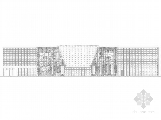 3层现代建筑资料下载-[内蒙古]3层现代风格沿街商业建筑施工图（含玻璃幕墙详图 效果图）