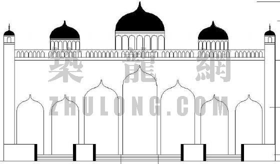 清真寺建筑模型SU资料下载-某清真寺建筑设计方案