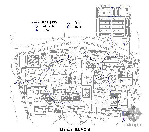 顶岗施工动员资料下载-广州某运动员公寓临水施工方案