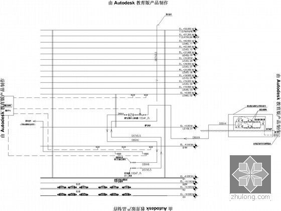 [北京]办公大厦暖通动力系统施工图（热力系统、燃油供应系统、燃气供应系统）-室内天然气供应原理图