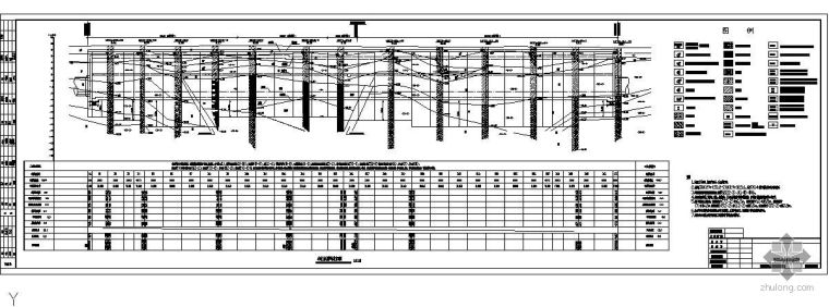 连续墙配筋图资料下载-广州市轨道交通线某地下连续墙配筋图