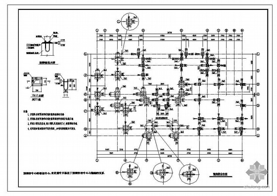 东莞某三层A2型轻钢别墅建筑结构图-2