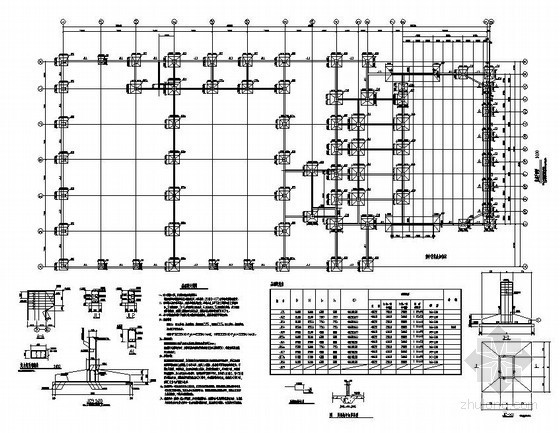 汽车雨棚图集资料下载-威海某汽车展厅结构设计图