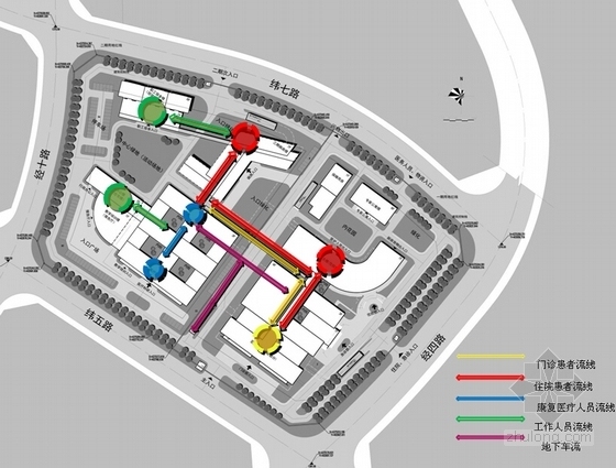 [内蒙古]现代风格医疗中心建筑设计方案文本-现代风格医疗中心建筑设计分析图