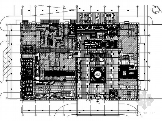 中餐豪华包房平面图资料下载-[唐山]首家国际五星级豪华酒店CAD施工图（含效果）