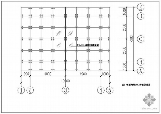 采光顶玻璃资料下载-某钢结构点式玻璃采光顶图纸