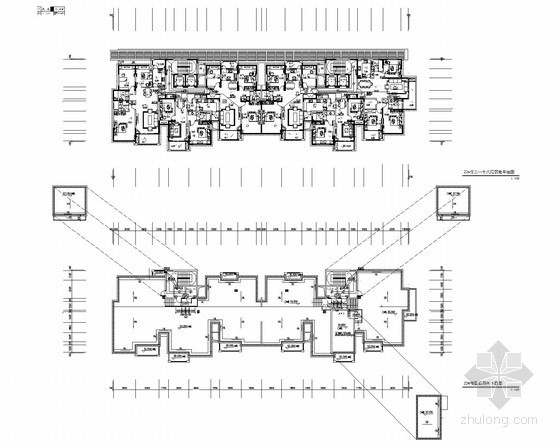 [上海]高层小区住宅建筑电气施工图纸（知名设计院）-22#楼屋顶弱电平面图 