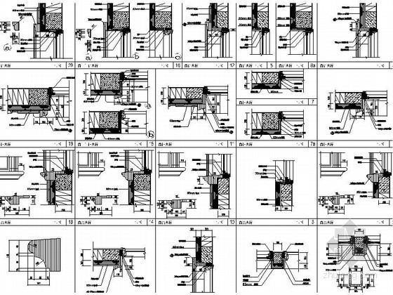 [郑州]某湖别墅区二层意大利式别墅建筑施工图-细节图