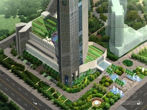 [东莞]某二十三层酒店建筑方案文本（含CAD）