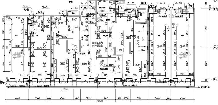 南京某公馆给排水施工图-首层消火栓给水平面图