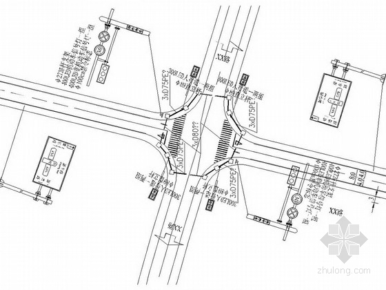 支路交通设计施工图资料下载-[浙江]城市支路交通设施施工图设计