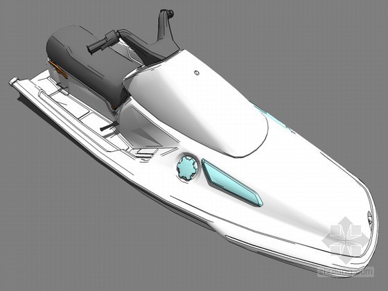 摩托车su模型资料下载-水上摩托SketchUp模型下载