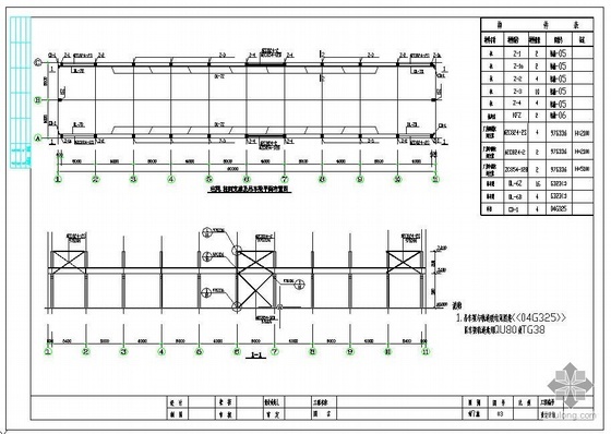 12m跨排架厂房资料下载-某8度单跨排架结构厂房施工图
