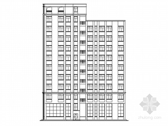 二类办公楼建筑平面图资料下载-[深圳]高层框架剪力墙结构办公楼建筑施工图