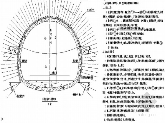 超前管棚设计说明资料下载-[四川]铁路双线隧道施工工法施工图33张（知名大院）