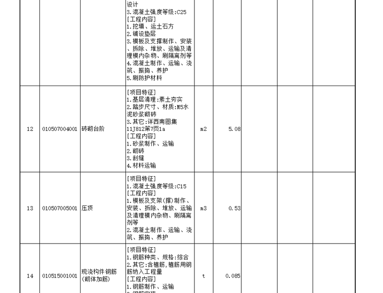 [重庆]污水处理工程施工图预算（含图纸，计算书）-综合用房土建工程量清单5