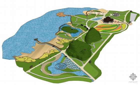 滨水景观规划全套方案资料下载-昆明度假村景观规划全套方案