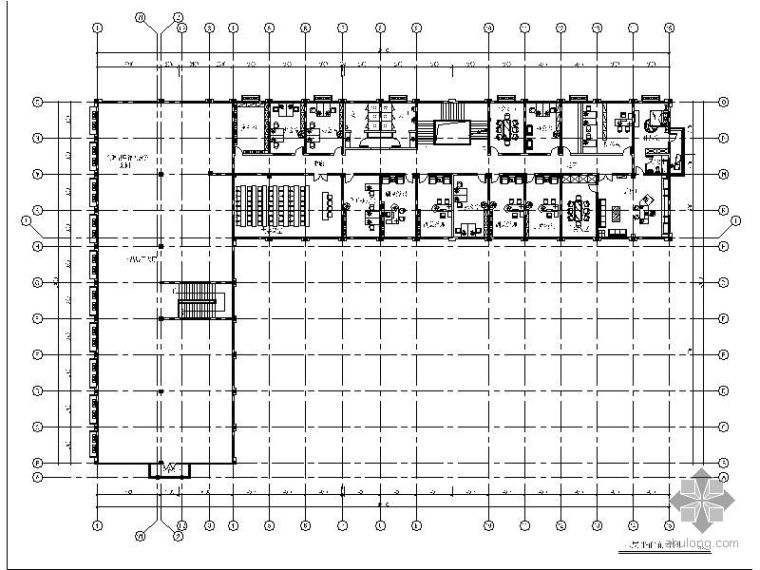 办公楼电梯cad全图资料下载-某大型业务办公楼施工全图