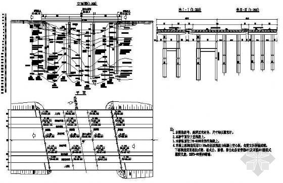 立面竣工图cad图纸资料下载-某中桥竣工图纸