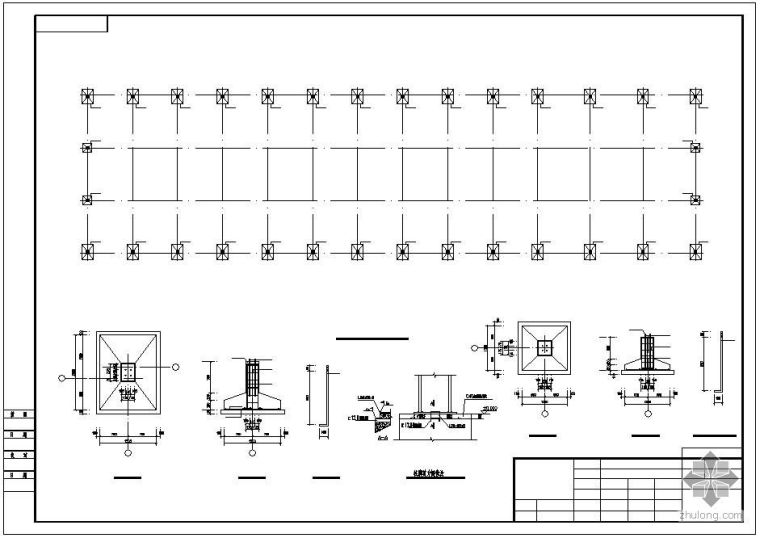 某H型钢钢结构建筑结构图_2