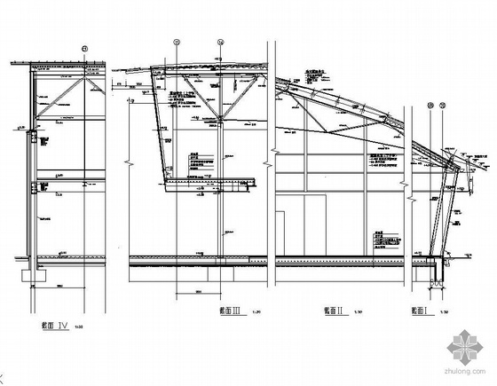 储煤仓钢结构图纸资料下载-某钢结构展厅建筑及结构图纸