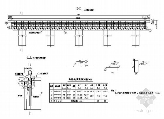 桥面伸缩缝模板资料下载-50mT梁伸缩缝槽加厚钢筋布置节点详图设计