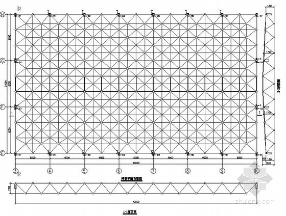 网架钢结构顶施工图资料下载-[合肥]教学楼网架结构采光顶结构施工图