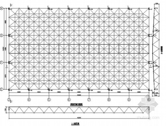 网架采光顶资料下载-[合肥]教学楼网架结构采光顶结构施工图