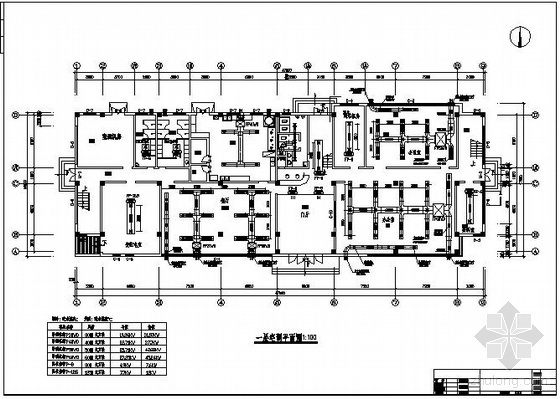 办公设计案例CAD平面图资料下载-某办公楼空调设计平面图