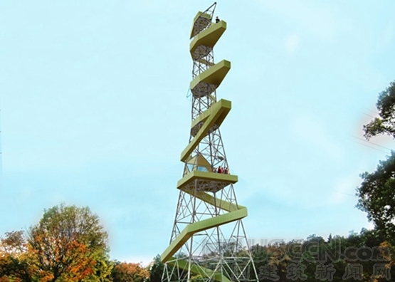 观光塔建筑施工图设计资料下载-瑞典建筑师将电缆塔改造为“观光塔”