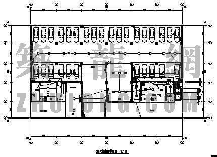 现场消防施工平面图资料下载-某高层大厦消防平面图