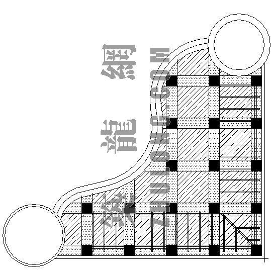 小型风景区规划资料下载-某景区观演舞台详图